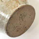 Large enamelled stoneware jug signed Albert Breton, FR Vézelay.