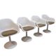 Ensemble de 4 chaises pivotantes par OWI, années 1970