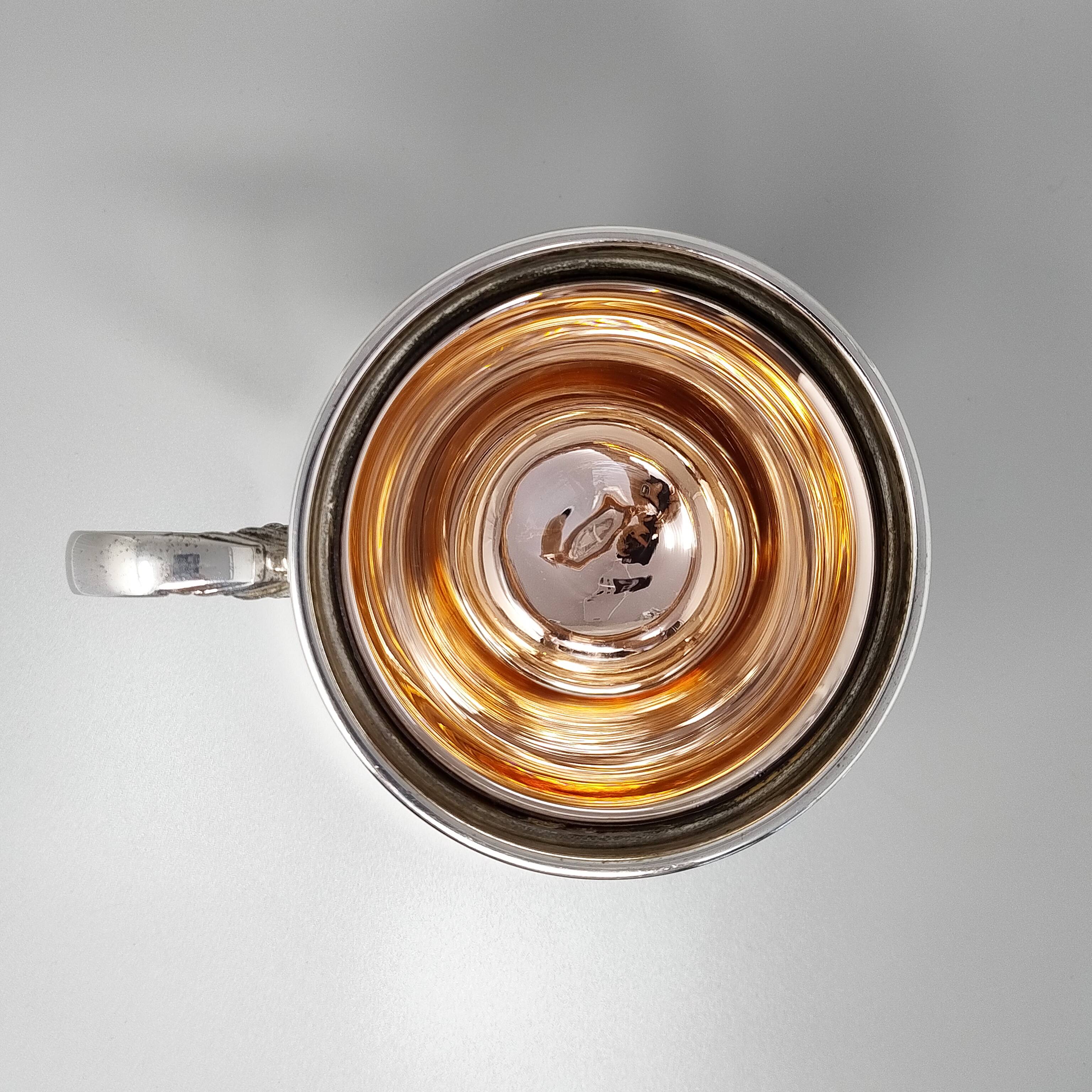 1960s Stunning Ice Bucket by Aldo Tura for Macabo. Made in Italy.