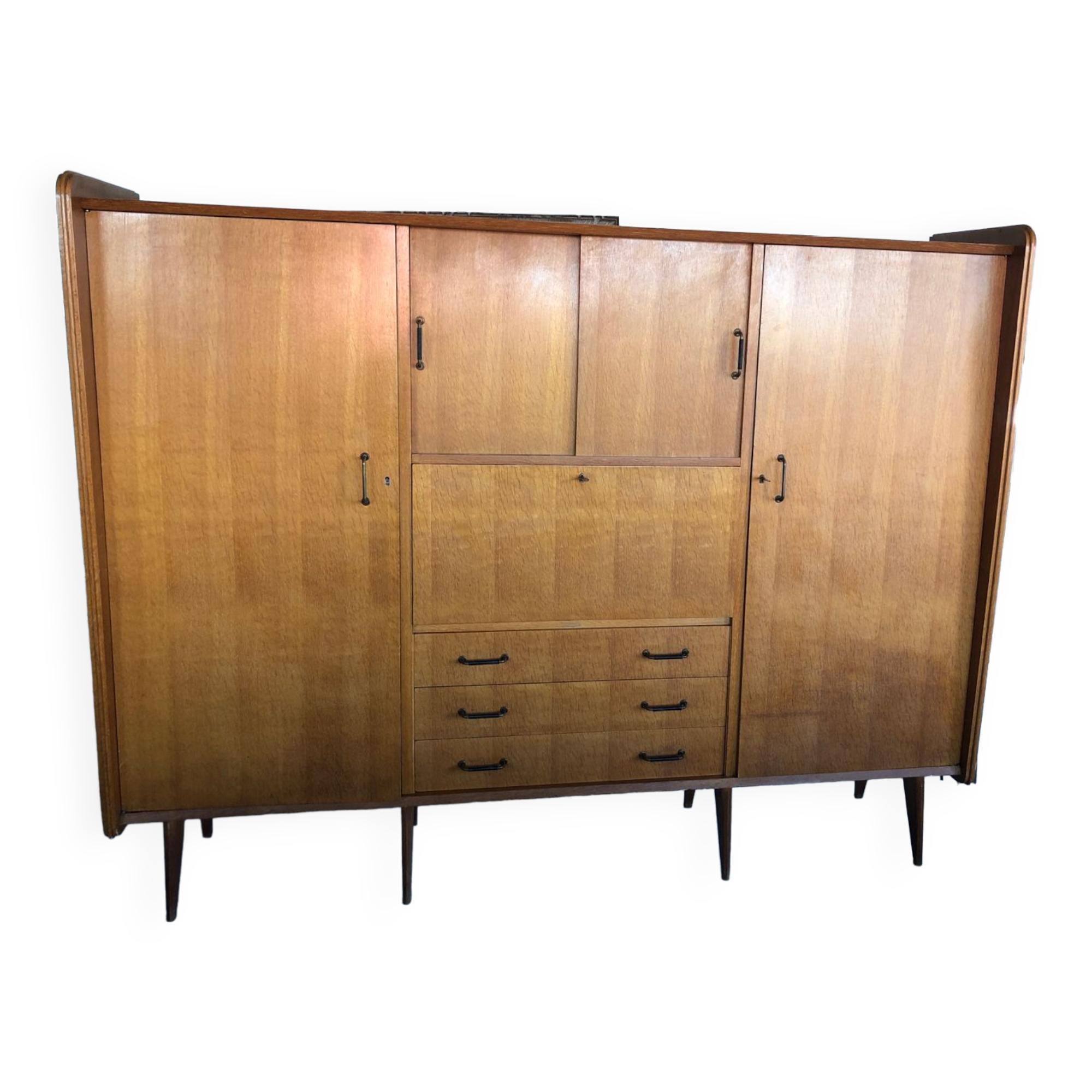 Vintage wardrobe from the 50s, produced by SAM furniture “half-century”