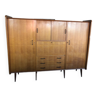 Vintage wardrobe from the 50s, produced by SAM furniture “half-century”