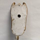 Bénitier céramique ange ailé antique objet religieux décoration campagne