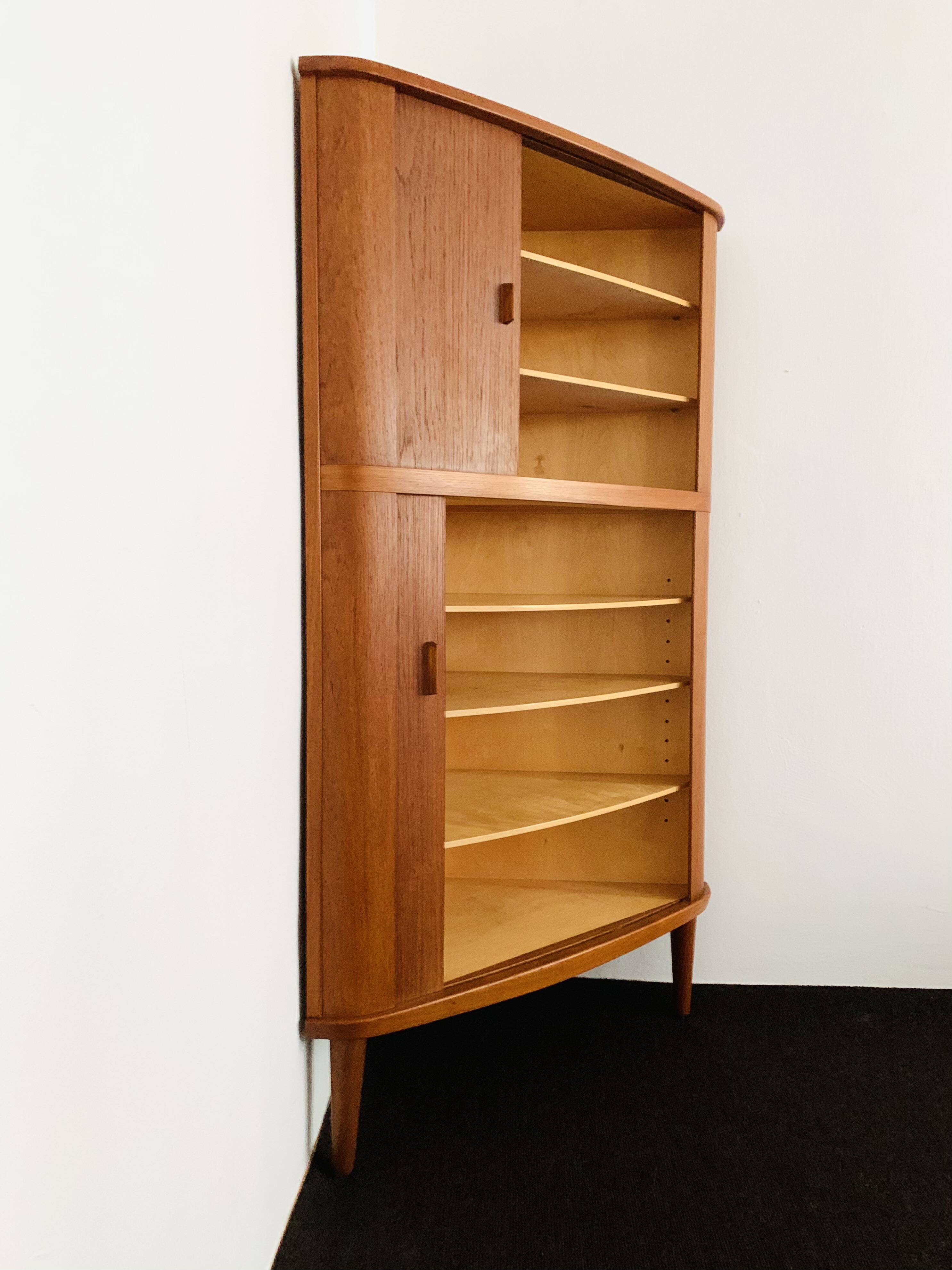 Teakwood Corner Cabinets by Arne Hovmand-Olsen for Skovmand and Andersen