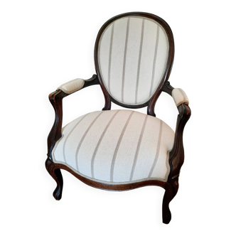 Louis Philippe medallion armchair