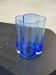 Mid century Murano Vase, Blue shaped Glass, 1960's