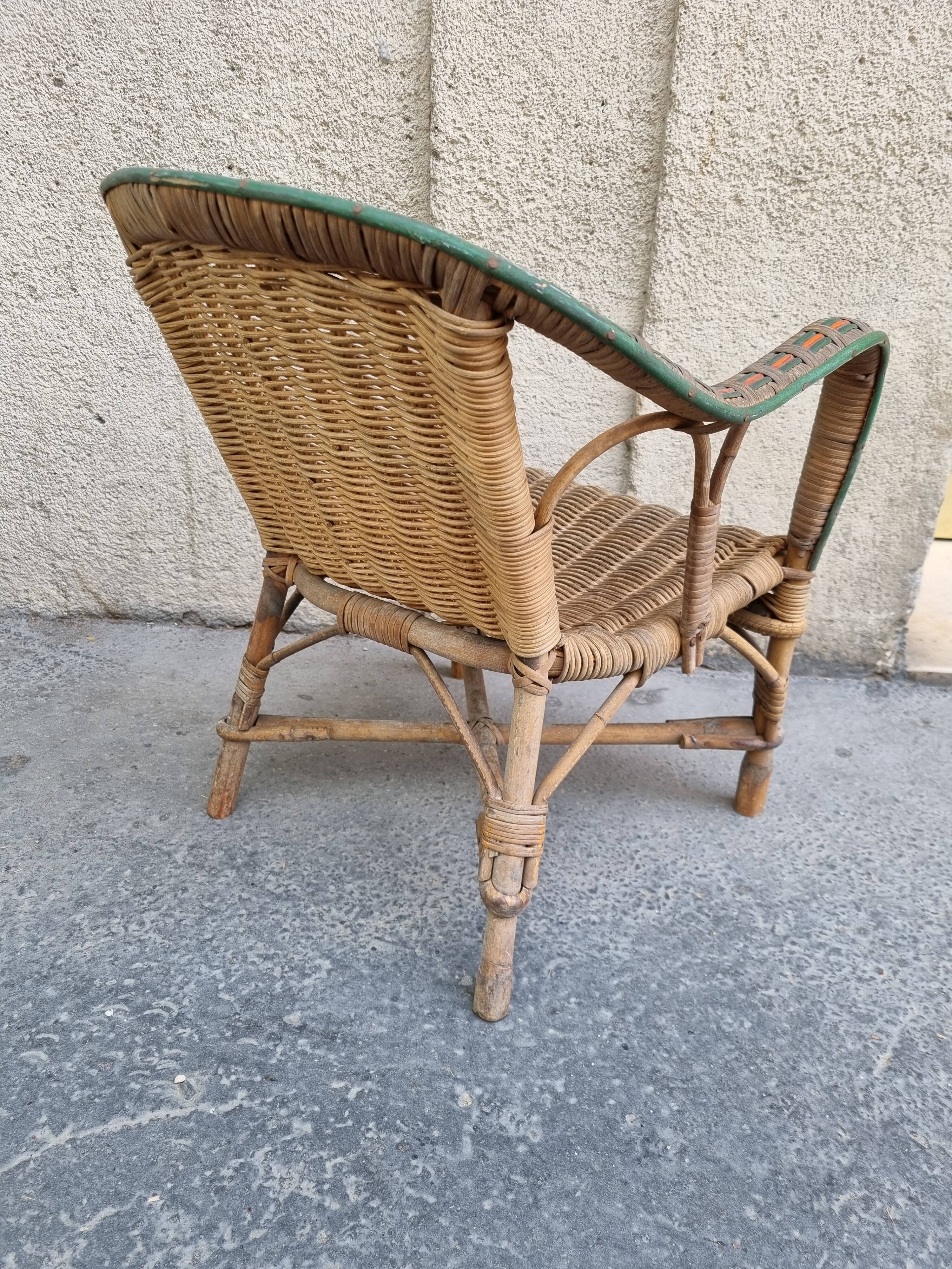 children's rattan chair