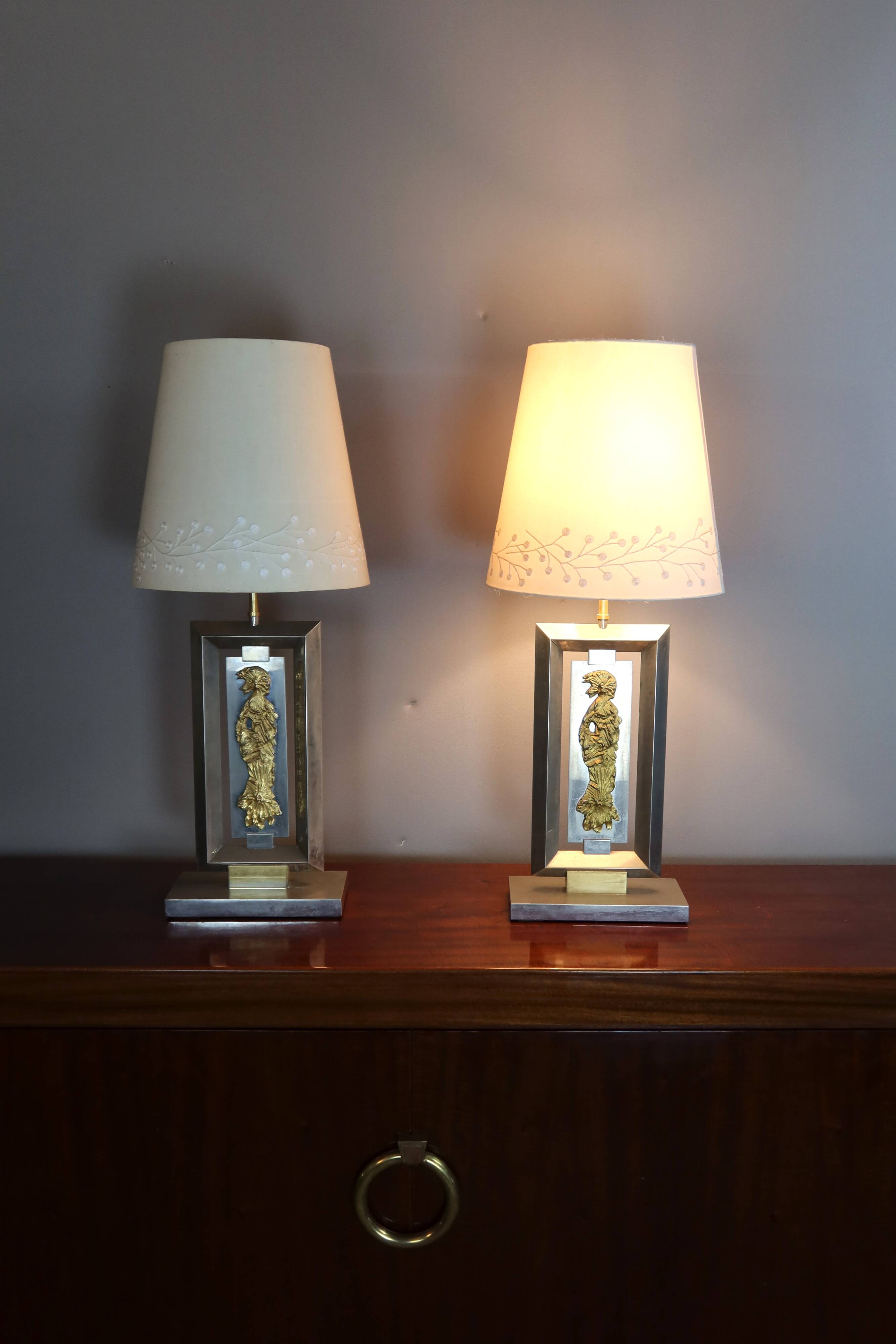 Pair of lamps from the Baguès house