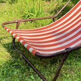 Vintage portable and removable deckchair
