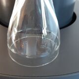 Set of 8 crystal wine glasses engraved 50s