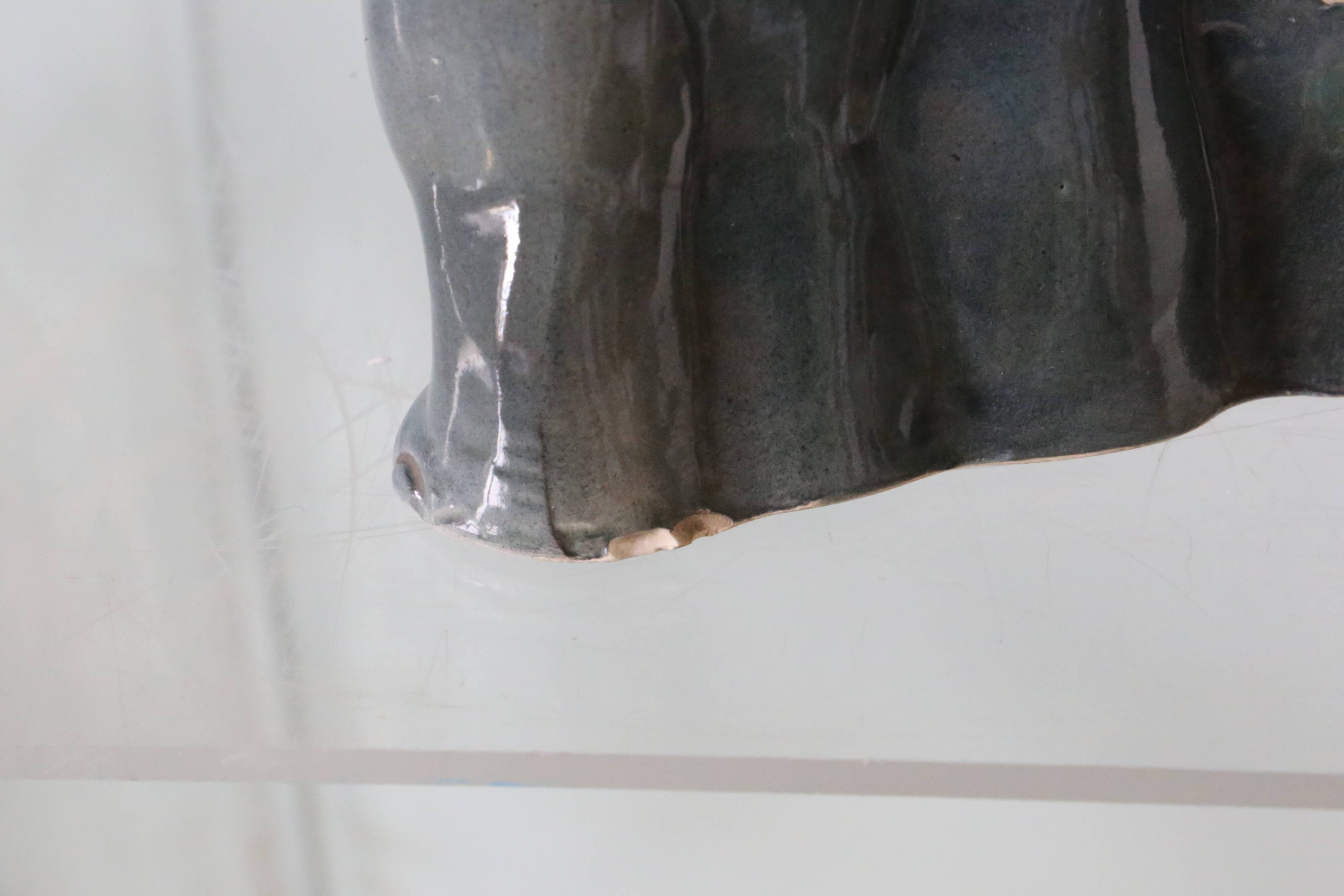 Ceramic elephant and baby elephant