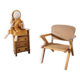 Vintage wooden children's chair