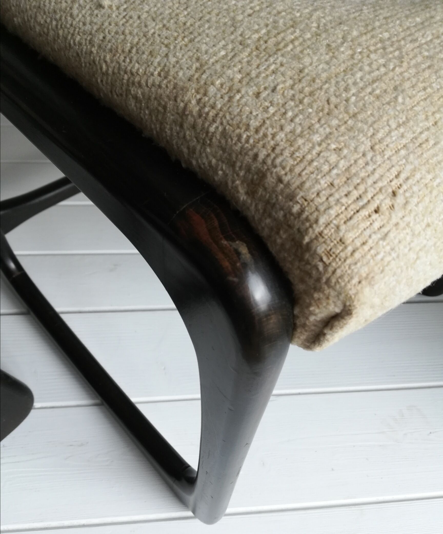 Lot de 3 chaises traîneau