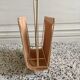Magazine rack leather "nude"
