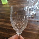 Set of 11 Saint Louis crystal wine glasses