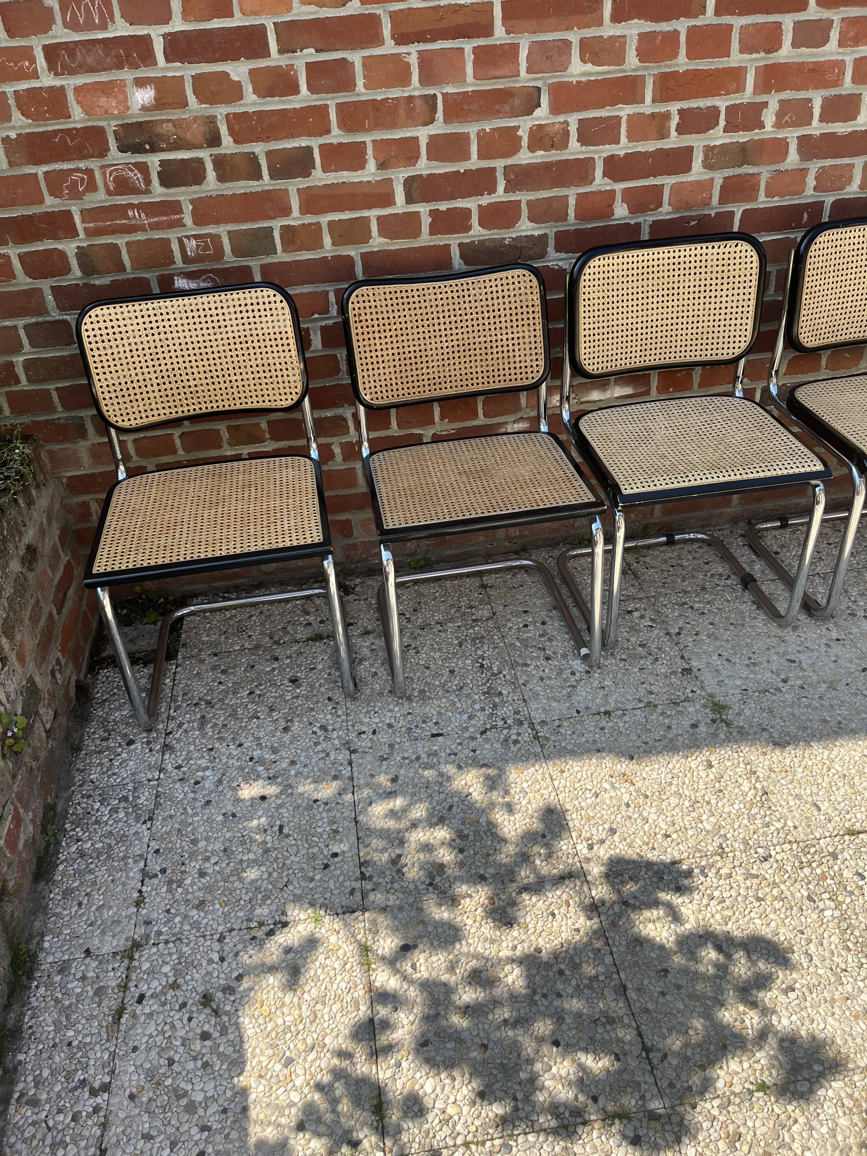 Set of 6 Breuer B32 chairs