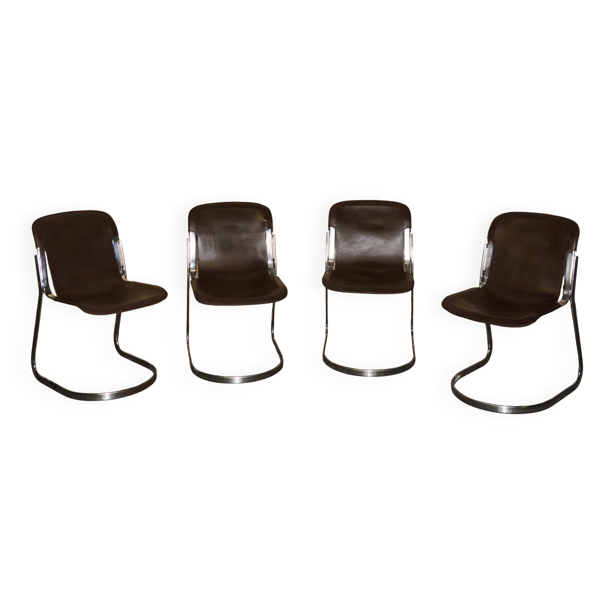 Set of four Willy Rizzo chairs