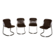 Set of four Willy Rizzo chairs