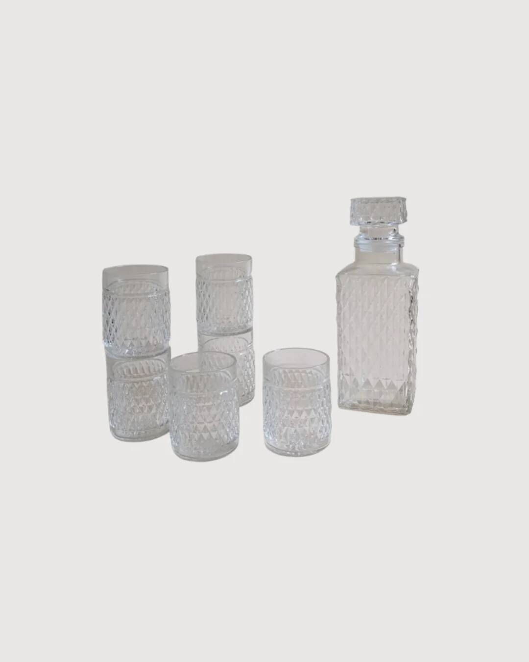 Carafe à whisky et 6 verres