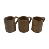 Trio mugs vintage sandstone
