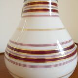 Vintage 1960s pear-shaped opaline lamp base