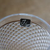Verre sur pied en verre taillé J-Line