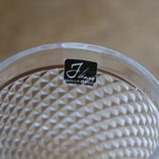 Verre sur pied en verre taillé J-Line