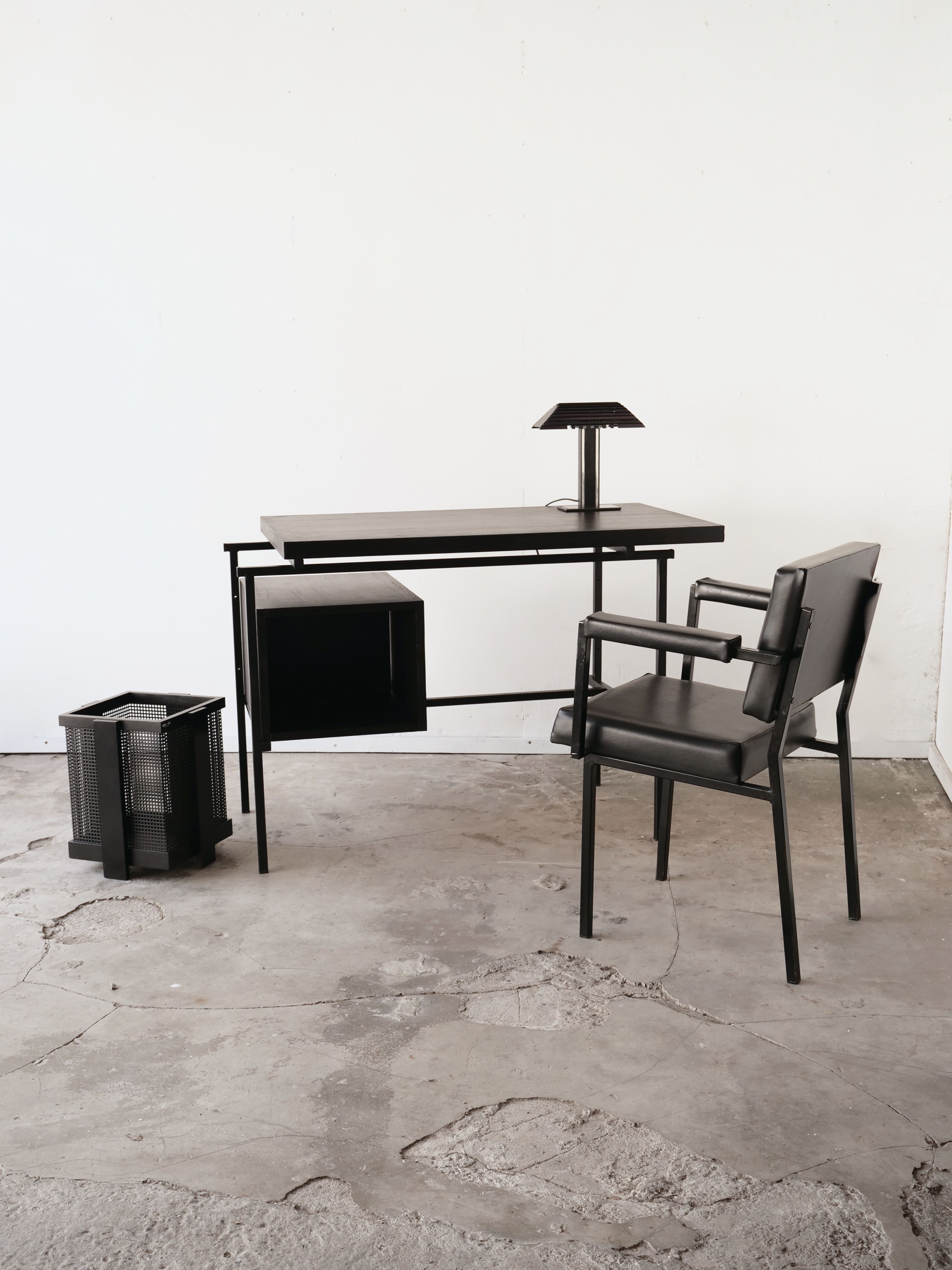 Modernist desk with chair