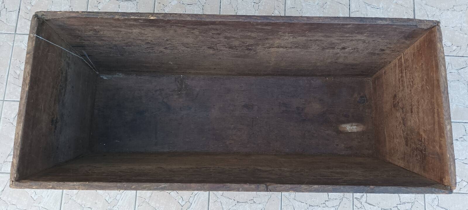 19th-century pine dough mixer
