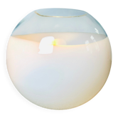 Large Size Globe Table Lamp In Glass By Ilu Design, The Netherlands 1990S