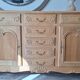 Low buffet in solid cherry wood renovated – Louis XV style – 250 cm