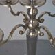 Pair of candlesticks on silver feet