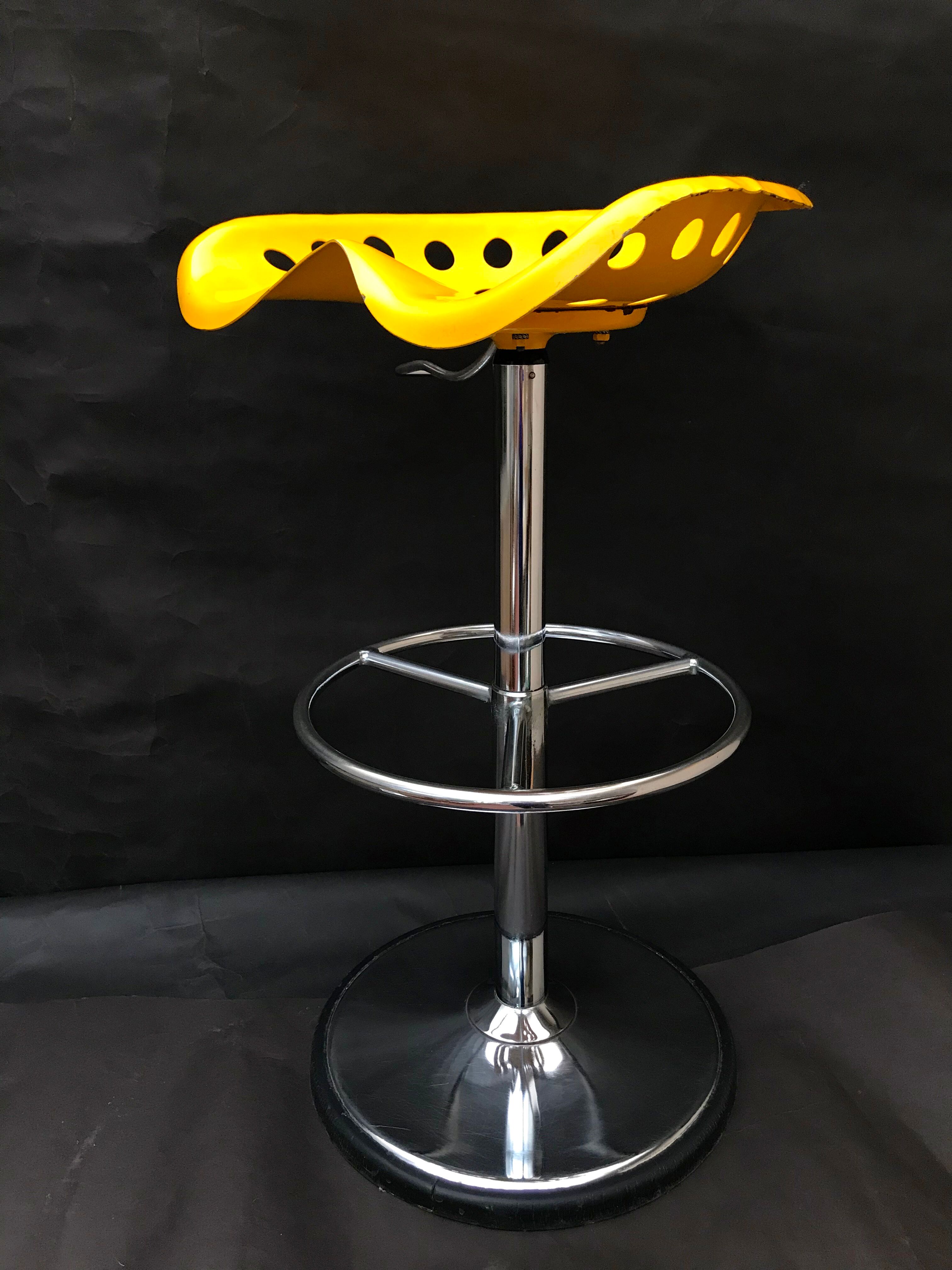 Bar stool "tractor" by Etienne Fermigier for Mirima 1971