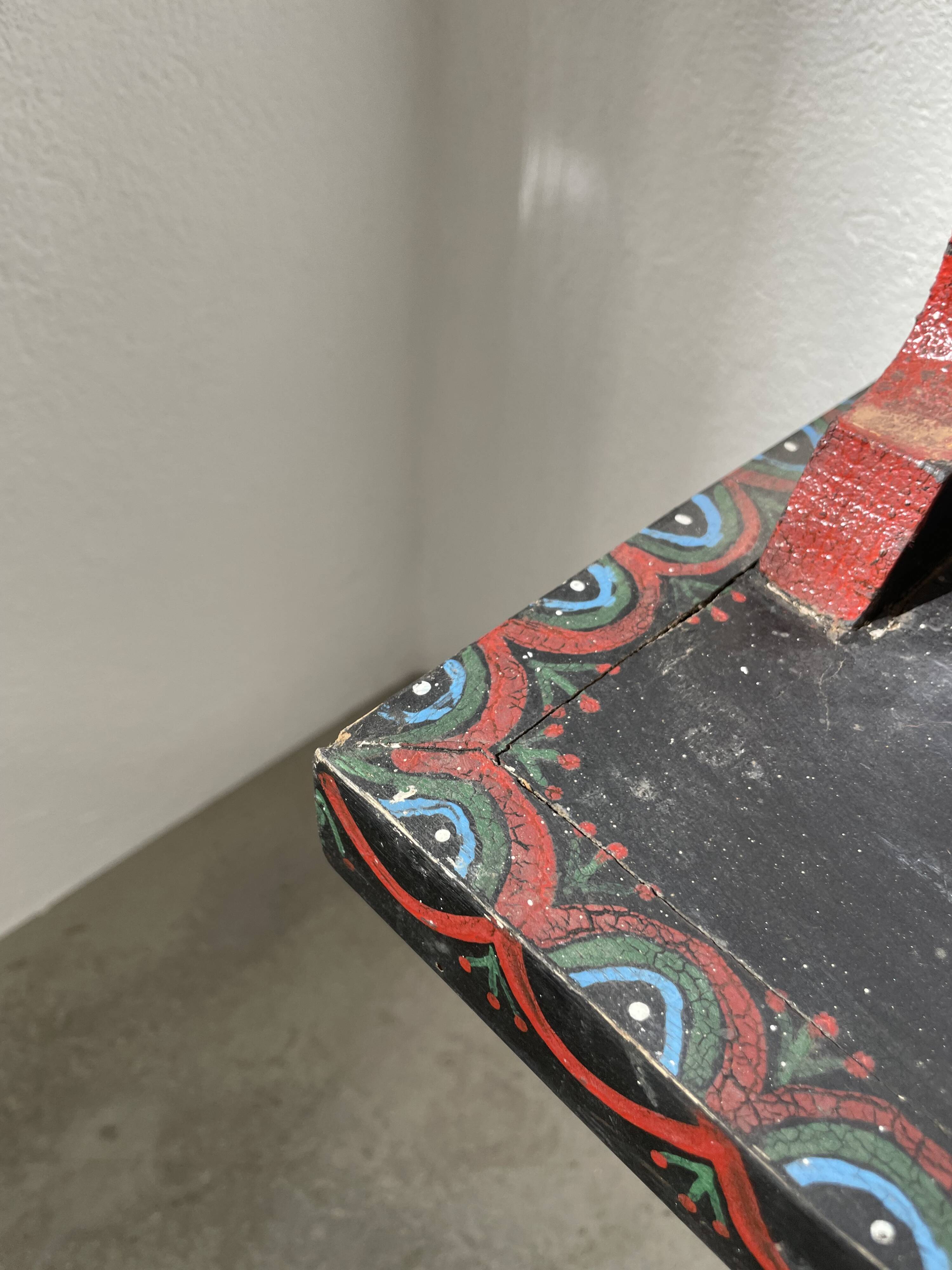 Moldavian bench 1968 polychrome