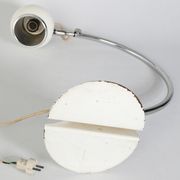 Lamp designed by luci cinisello - origin milan, italy - material: chromed metal painted white - height