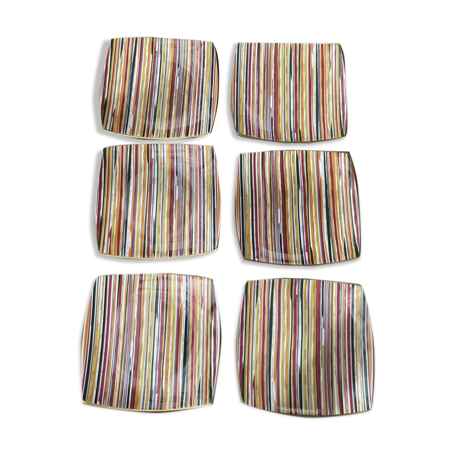 Set de 6 assiettes g. Lethu