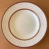 6 old Longchamp earthenware soup plates