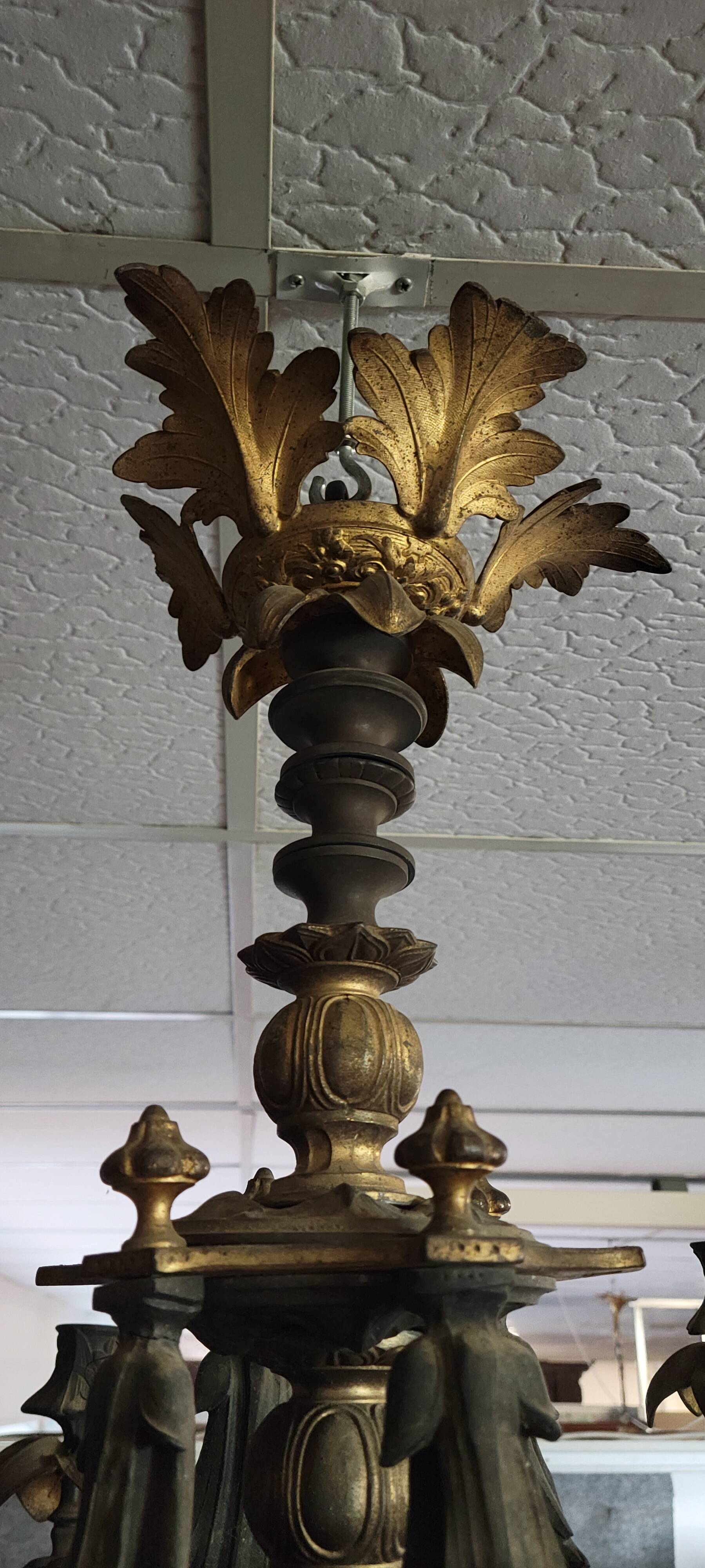 antique chandelier from the time of Napoleon III, dating from the second half of the 19th century