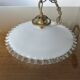 Art Deco pendant light in serrated glass, 1930s