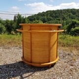 Vintage bamboo and rattan bar