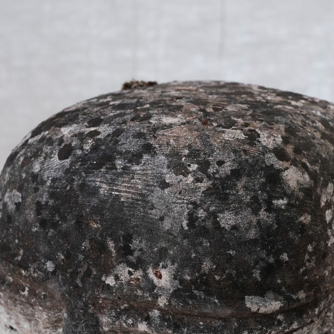 Unusual carved stone french head sculpture