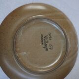 Set of 8 dessert plates Grès CNP Village France