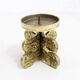 Brutalist bronze candle holder by Guiseppe Gallo 1960