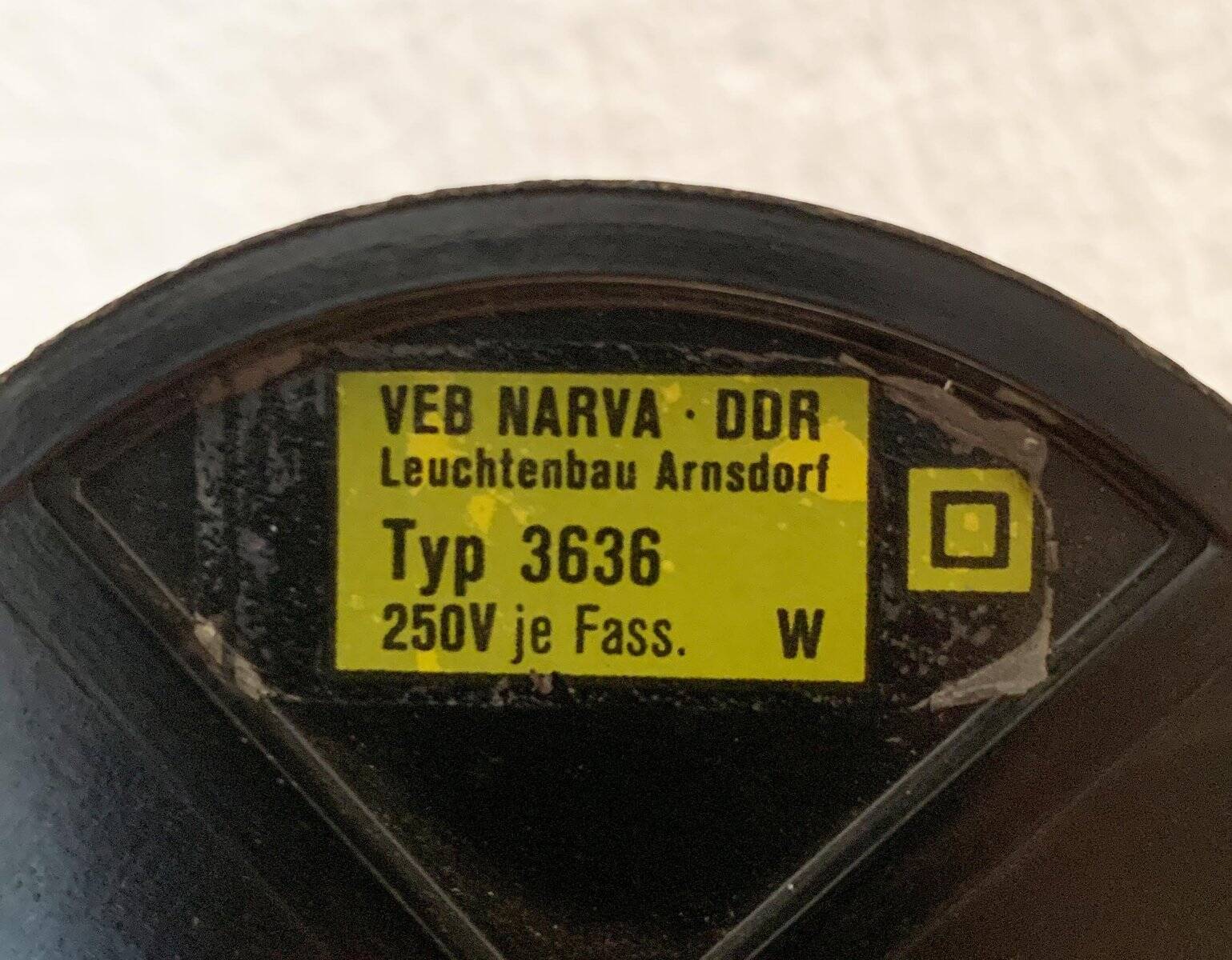 Floor lamp from the mid-century German GDR space age by Narva.