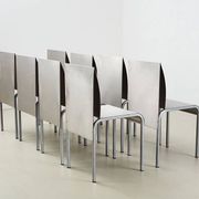 Postmodern Dining Set in Aluminum and Steel Belgium 1980s/90s