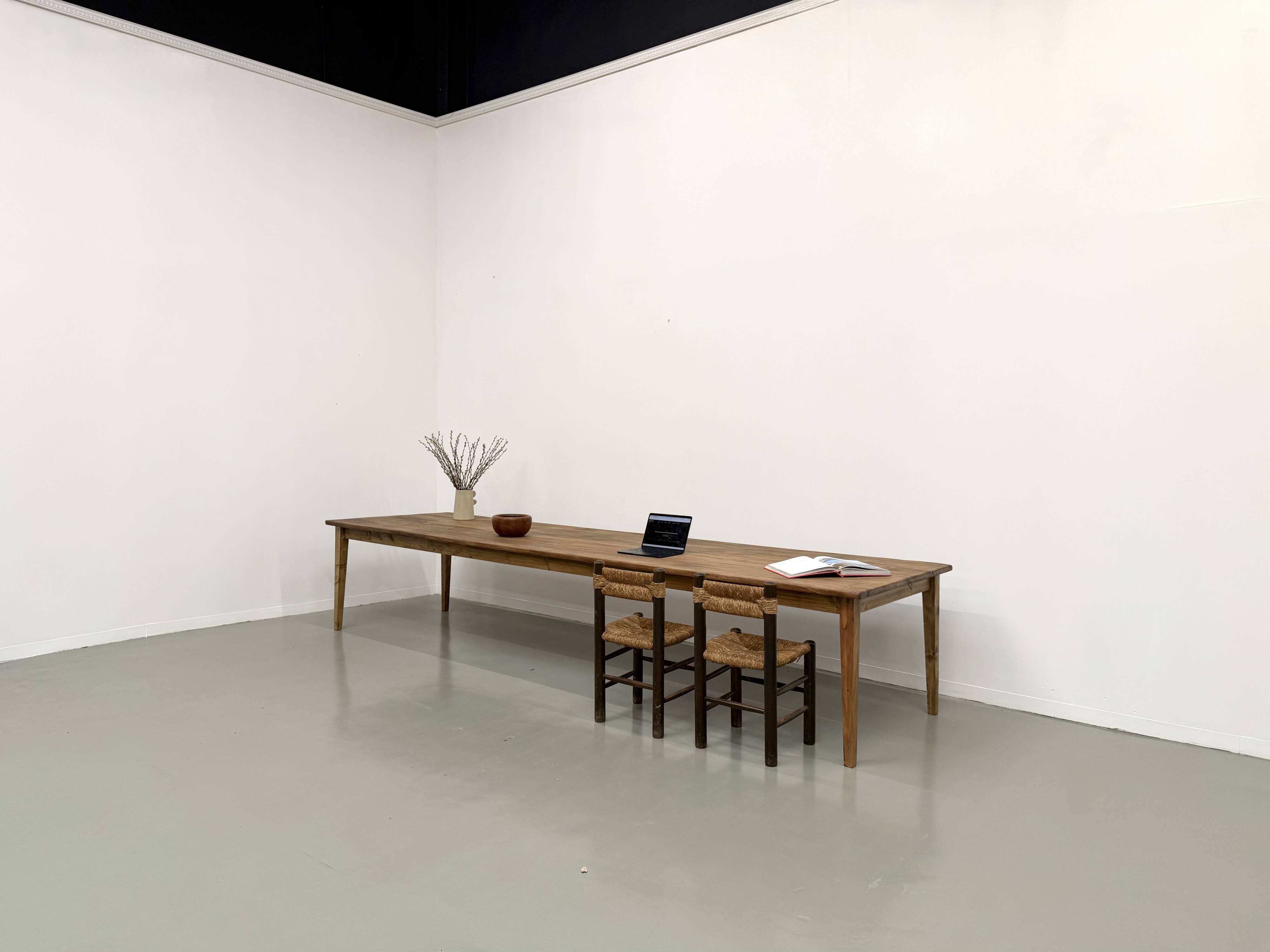 Large XXL Farm Table 4 Metres in Solid Chestnut