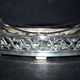Empire salt shaker in silver metal ALPACA Saleron Napoléon III shuttle laurel frieze