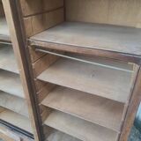 Double filing cabinet, curtain cabinet