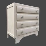 Art Deco chest of drawers with moustache feet, 1930