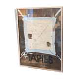 Old lithograph poster Tapies Galerie Maeght