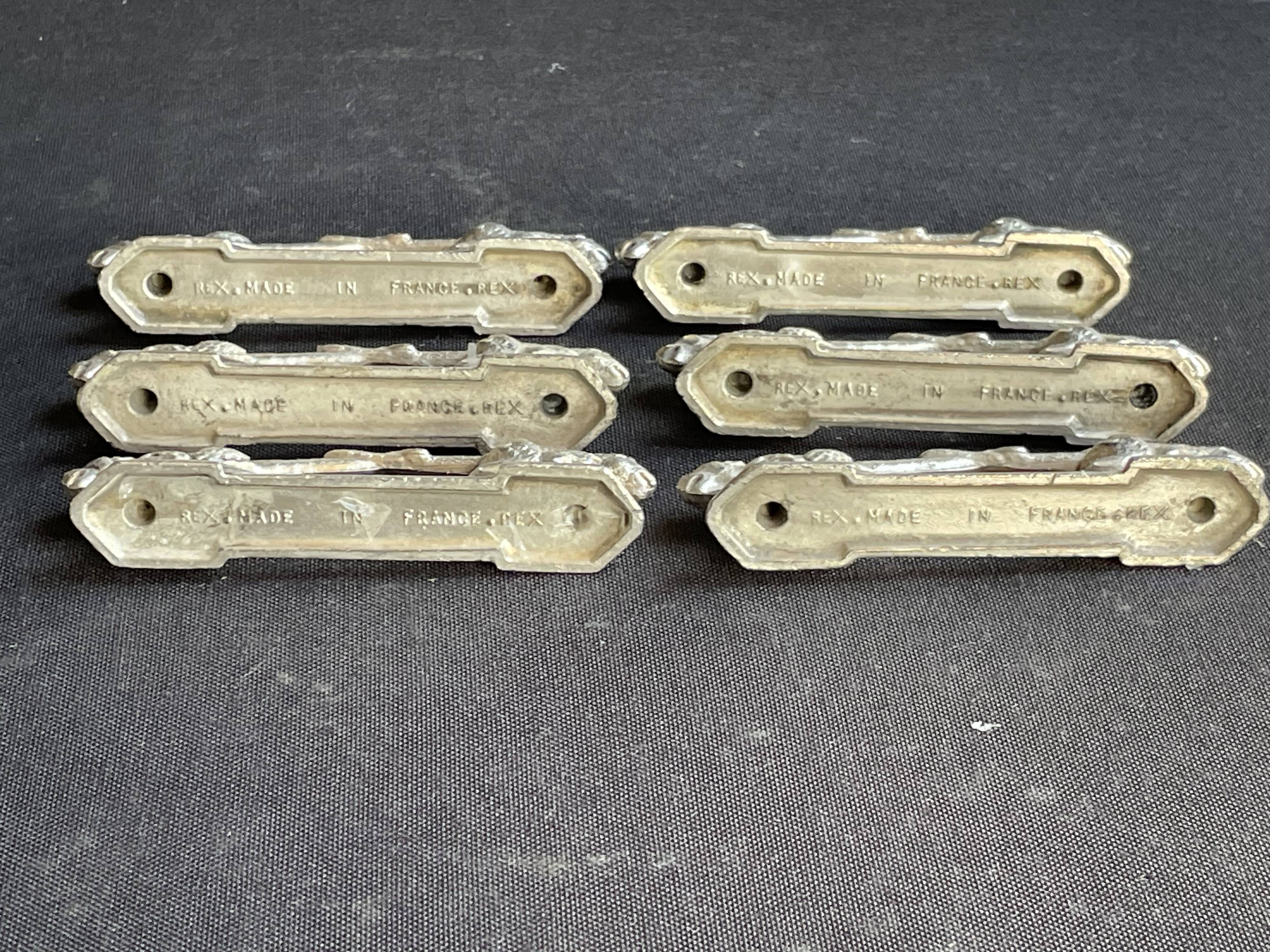 6 zoomorphic knife holders - Orfèvrerie REX